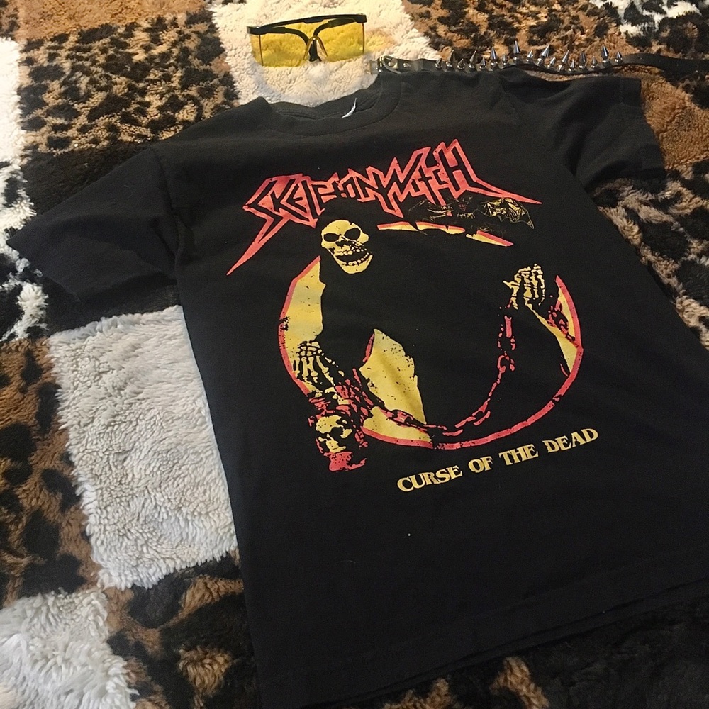 SKELETONWITCH Witch Curse Of the Dead Punk Metal T